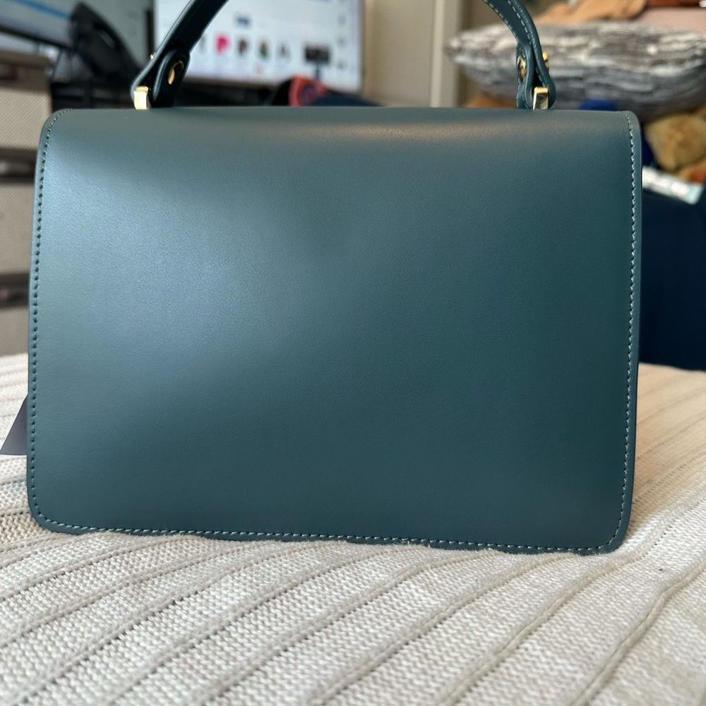 Maison RINCEAU Teal La Apollon Too Handle Satchel Bag - Picture 8 of 14
